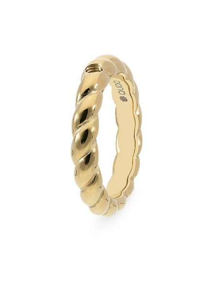 Bague Qudo En Acier Jaune Basic Lana