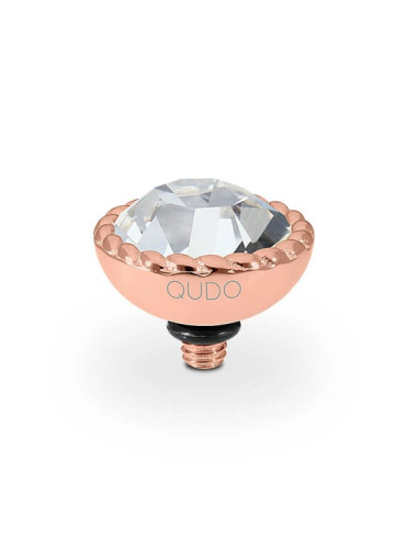 Bocconi Top 11mm QUDO Crystal Acier Rosé