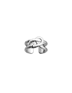 Bague 8mm Les Georgettes Modèle Cordage Finition Argent