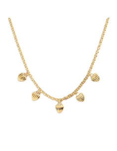 Collier Mi-Long Sacré Coeur De Agatha En Laiton Doré