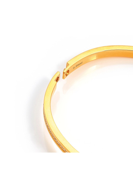 Bracelet Jonc Pretty Bangle Doré Nomination Et 7 Oxydes