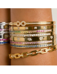 Bracelet Jonc Pretty Bangle Doré Nomination Et 7 Oxydes 2
