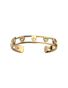 Manchette Les Georgettes Coeur Celeste 8mm MÉTAL DORÉ 1191-108