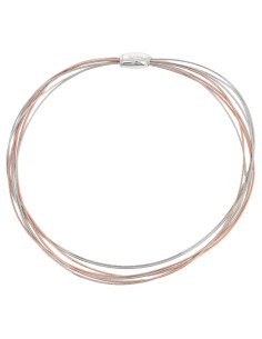Collier 7 Fils Pesavento DNA Argent Bicolore