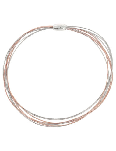 Collier 7 Fils Pesavento DNA Argent Bicolore