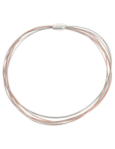Collier 7 Fils Pesavento DNA Argent Bicolore
