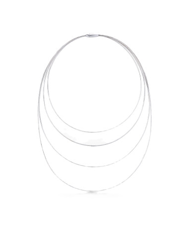 Collier 4 Files Pesavento DNA Argent