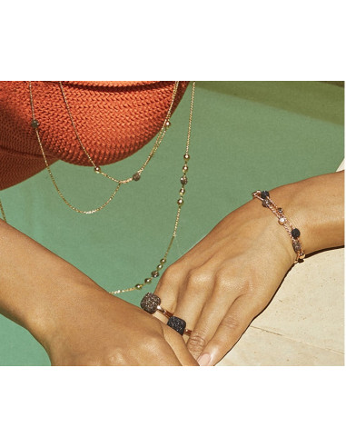 Bracelet Pesavento Rose Polvere di Sogni Noir