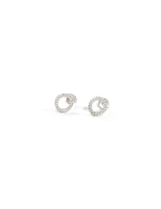 Boucles D'oreilles Rondou Agatha En Argent