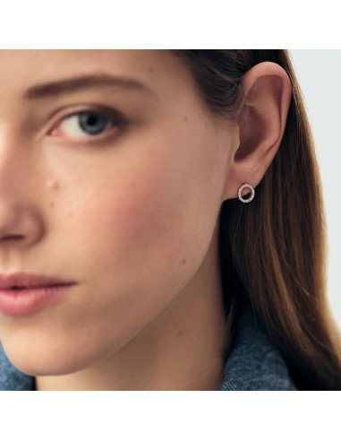 Boucles D'oreilles Rondou Agatha En Argent