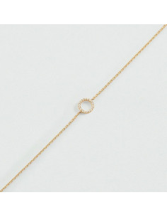 Bracelet Souple Rondou De Agatha En Argent Doré