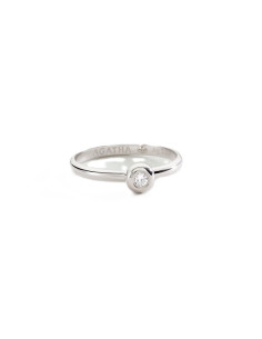 Bague Fine Agatha Odéon En Argent