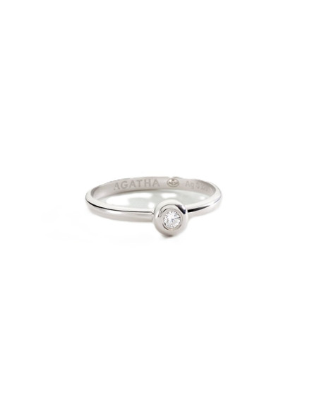 Bague Fine Agatha Odéon En Argent