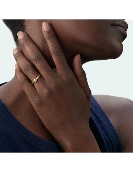 Bague Fine Agatha Odéon En Argent Doré