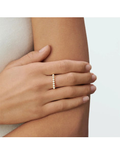 Bague Fine Agatha Odéon 7 Oxydes En Argent Doré 2