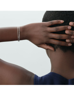 Bracelet Souple Double Rang Jussieu De Agatha En Laiton 2