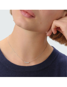 Collier Ras Du Cou Odéon De Agatha En Argent Avec Ses Oxydes 2