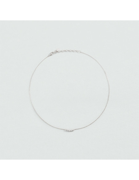 Collier Ras Du Cou Odéon De Agatha En Argent Avec Ses Oxydes