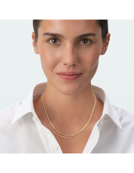 Collier Double Rang Jussieu De Agatha En Laiton Doré