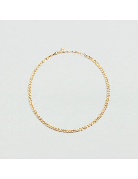 Collier Double Rang Jussieu De Agatha En Laiton Doré