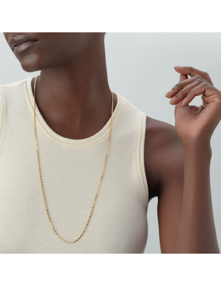 Collier  Forme Y Jussieu De Agatha En Laiton Doré
