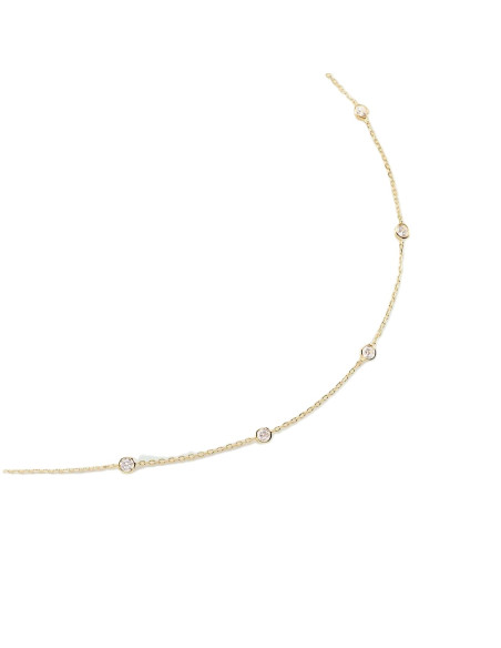 Sautoir Brillant De Agatha En Argent Doré