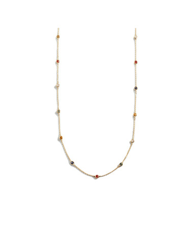 Sautoir Multicolore Brillant De Agatha En Argent Doré