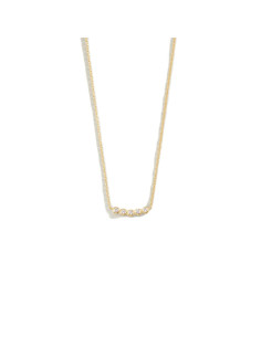 Collier Ras Du Cou Odéon De Agatha En Argent Doré Avec Ses Oxydes