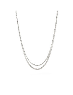 Collier Double Rang Jussieu De Agatha En Laiton Argenté
