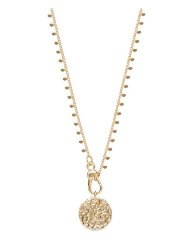 Collier Silice De Saunier En Plaqué Or