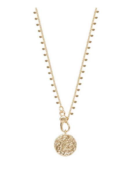Collier Silice De Saunier En Plaqué Or