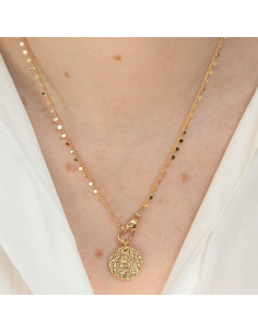 Collier Silice De Saunier En Plaqué Or 2