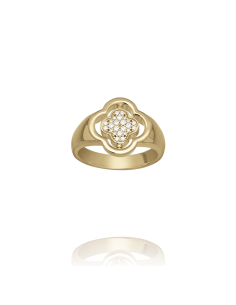 Bague Réversible En Plaqué Or,Nacre Et Oxydes Charles GARNIER AGF170299R