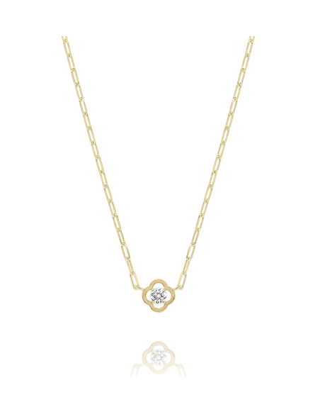 Collier Solitaire En Plaqué Or Charles Garnier Collection Légende
