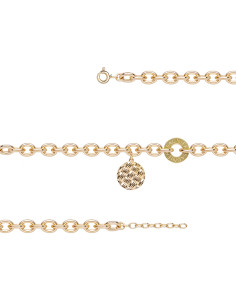 Bracelet Matelassage Plaqué Or De SAUNIER 70476760109