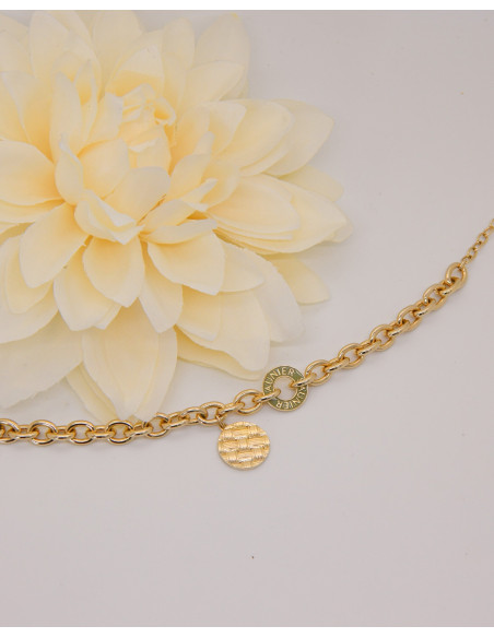 Bracelet Matelassage Plaqué Or De SAUNIER