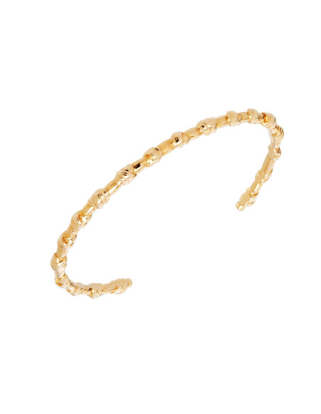 Bracelet Jonc Bandana Plqué Or SAUNIER 70469410100