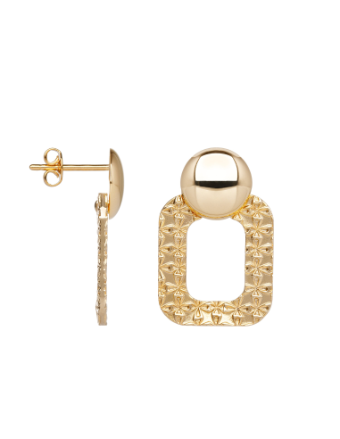 Boucles D'Oreilles Smock Plaqué Or Saunier 70469320100