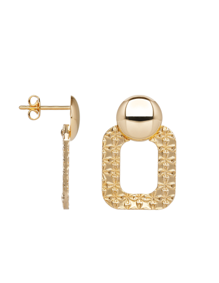 Boucles D'Oreilles Smock Plaqué Or Saunier 70469320100