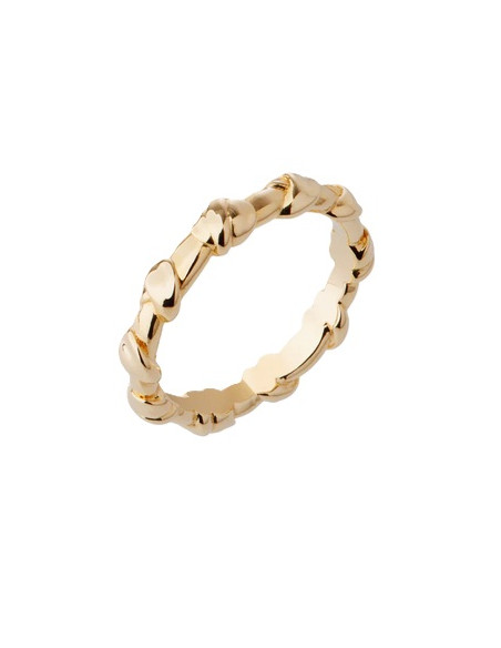 Bague Bandana Plaqué Or SAUNIER