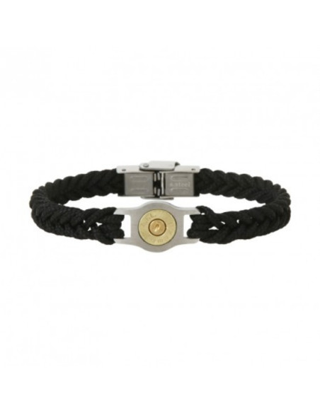 Bracelet Douille Tressé Noir Collection Bang Bang De Elden
