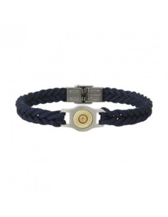 Bracelet Douille Tressé Bleu Marine Collection Bang Bang De Elden
