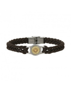 Bracelet Douille Tressé Marron Collection Bang Bang De Elden