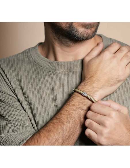 Bracelet Amaro Brun En Acier De Jourdan