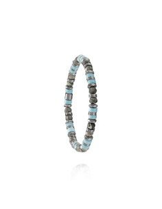 Bracelet Azor De Jourdan En Jaspe, Turquoise Et Hématite