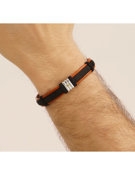 Bracelet Orso De Jourdan En Cuir Brun