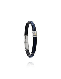 Bracelet Amaro De Jourdan En Cuir Et Vis Or