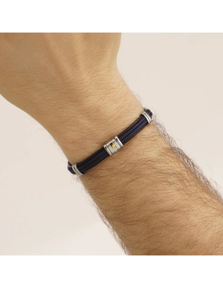 Bracelet Amaro De Jourdan En Cuir Et Vis Or