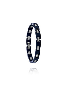 Bracelet Veno De Jourdan En Acier Bleu