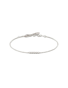 Bracelet Souple Odéon Avec Ses 5 Oxydes Sertis Clos De Agatha En Argent
